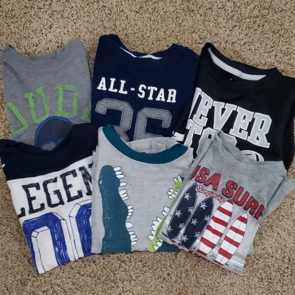 6 short sleeve shirts